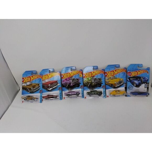 Hot Wheels Chevy Bel Air 4 Different Models / Rod Squad 2 models Lot of 6 Cool - Picture 1 of 7